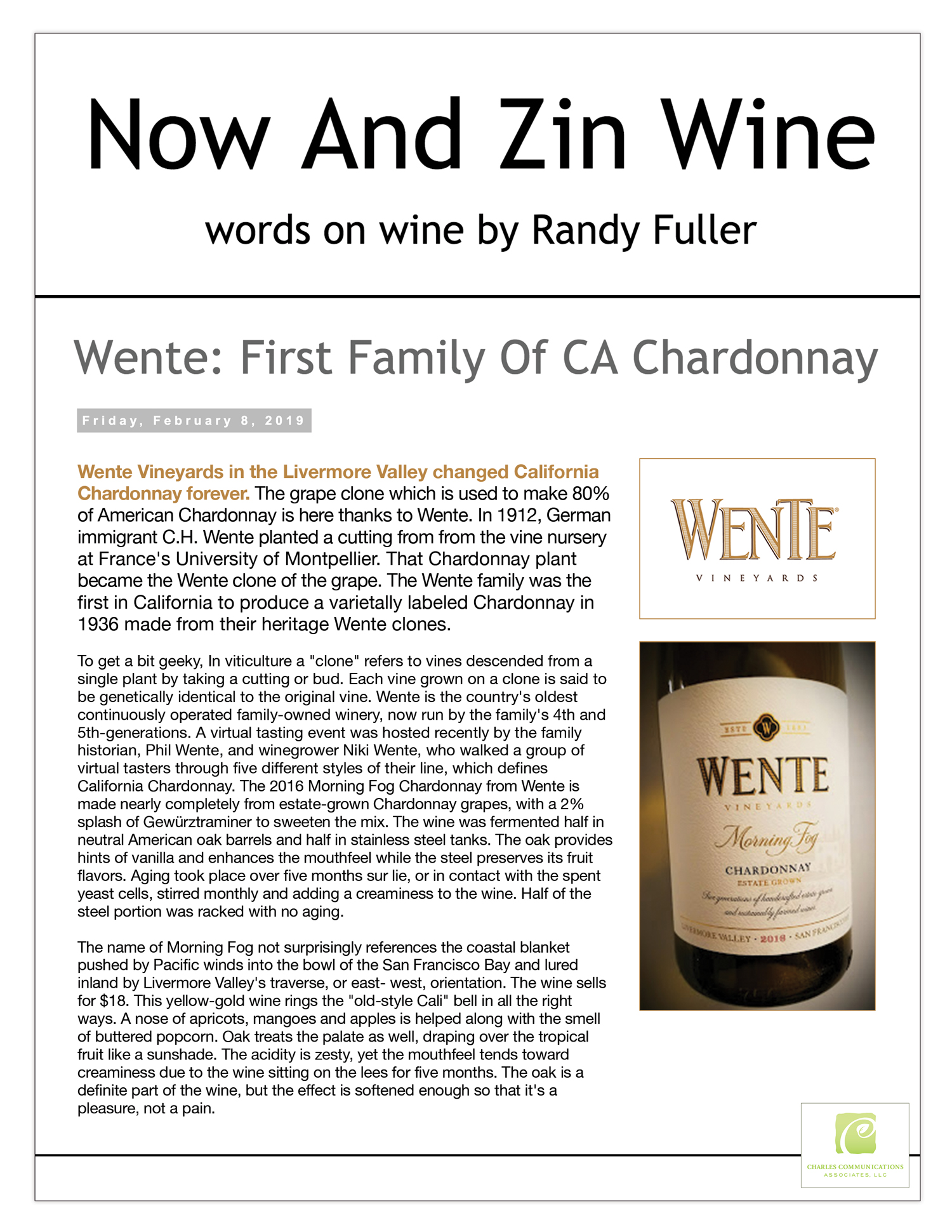 Now and Zin Wine